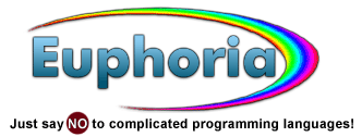 Официальная страница Euphoria. Просто скажи НЕТ сложным языкам программирования!